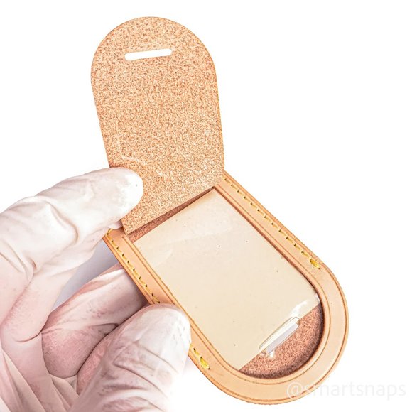 Authentic LOUIS VUITTON Vachetta leather Luggage Name Tag - SI - Picture 8 of 14